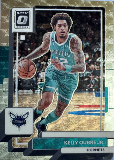 2022-23 Panini Optic Kelly Oubre Jr Gold Vinyl 1/1 Hornets Rookie Card