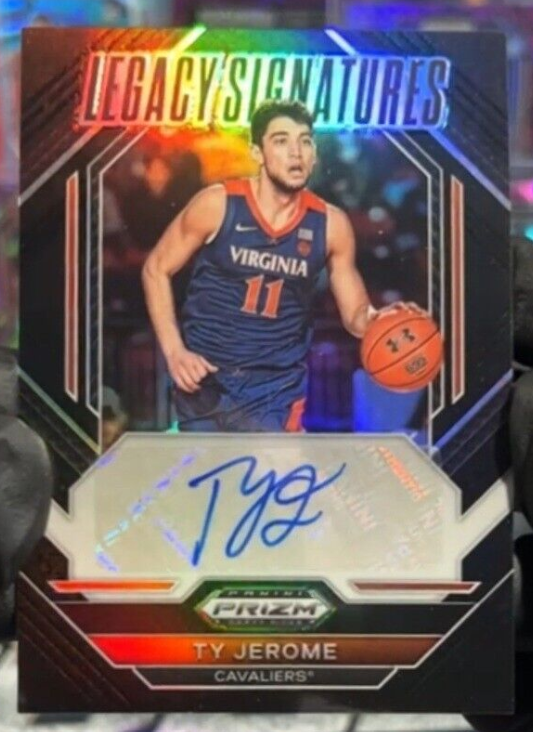 2023-24 Prizm Draft Picks Legacy Signatures Ty Jerome Black Auto One Of One 1/1