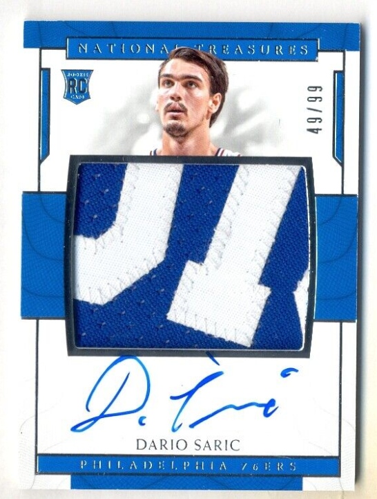 Dario Saric 2016-17 National Treasures Auto Autograph Patch Rc