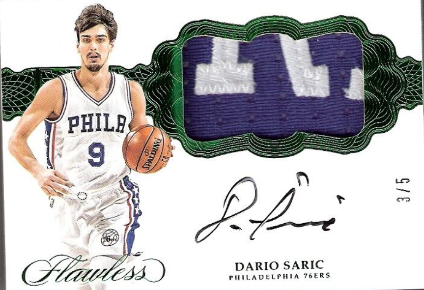 Dario Saric 2016-2017 Flawless RC Patch Auto Rookie