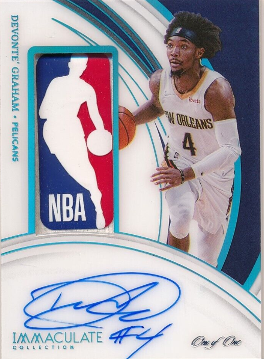 Devonte Graham 2021-22 Immaculate Collection NBA Logoman Auto Patch SP 1/1