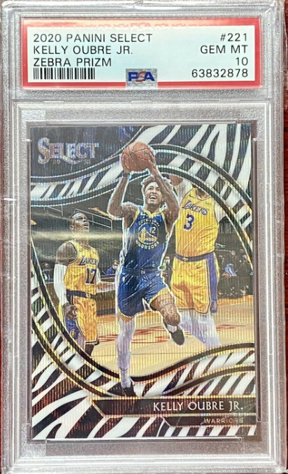 Kelly Oubre Jr 2020 Panini Select Zebra Prizm Rookie Card