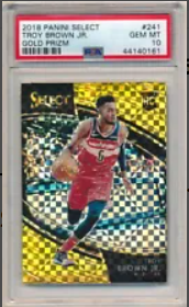 Troy Brown Jr 2018-2019 Panini Select Rookie Gold