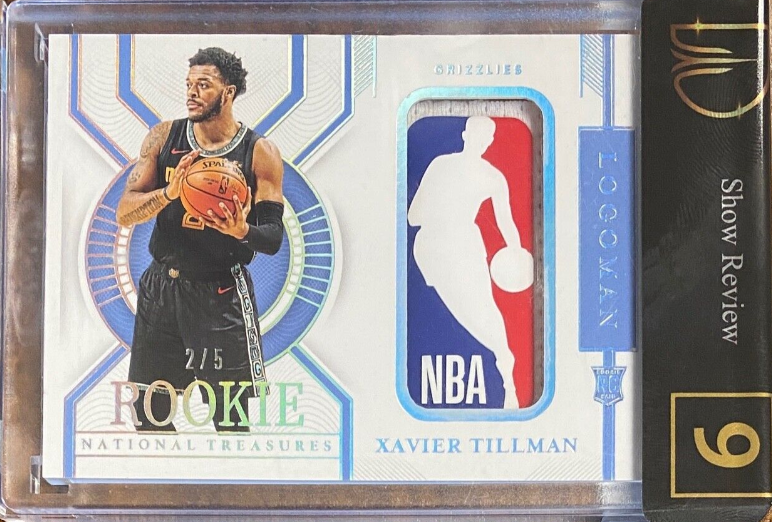 Xavier Tillman 2020-21 Panini National Treasures Logoman Jersey Number