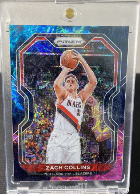 Zach Collins 2020-21 Prizm Choice Nebula 1/1 SSP Trail Blazers