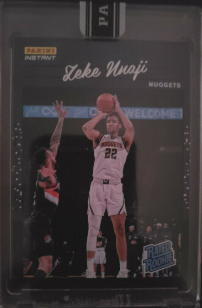 Zeke Nnaji 2020-21 Panini Instant NBA Rated Rookie Retro Black Rc