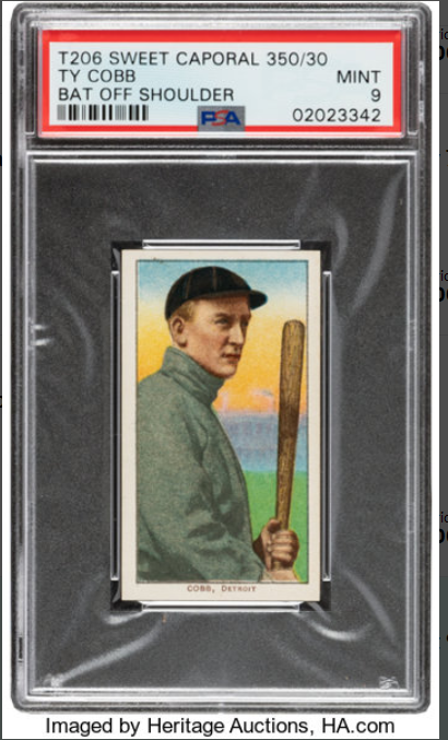 1909-11 T206 Sweet Caporal Ty Cobb Rookie Card