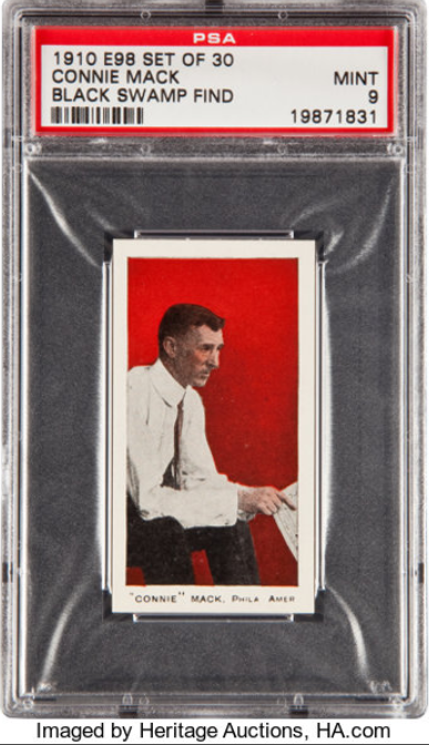 1910 E98 Set of 30 Connie Mack Rookie Card