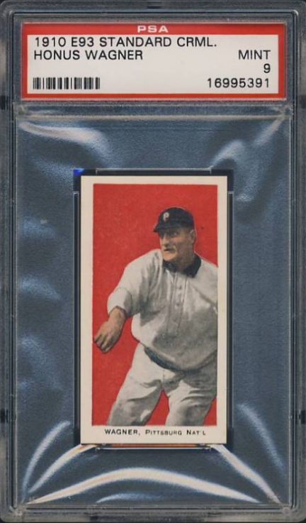 1910 Standard Caramel E93 Honus Wagner Rookie Card