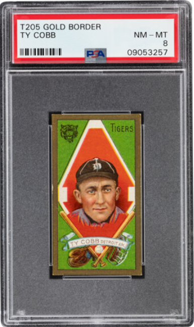 1911 T205 Piedmont Gold Border Ty Cobb Rookie Card