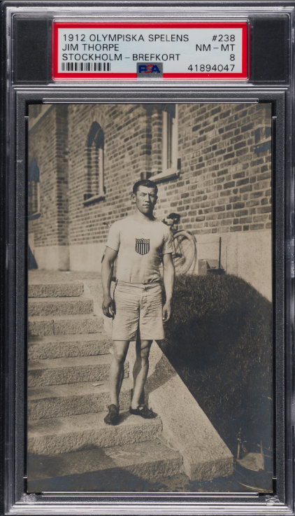 1912 Olympiska Spelens Jim Thorpe Rookie Card