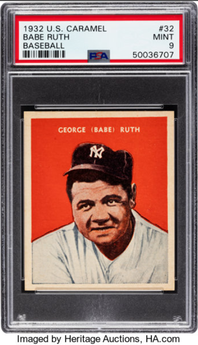 1932 U.S. Caramel Babe Ruth Rookie Card