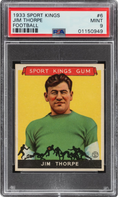 Most Valuable Jim Thorpe Football Cards