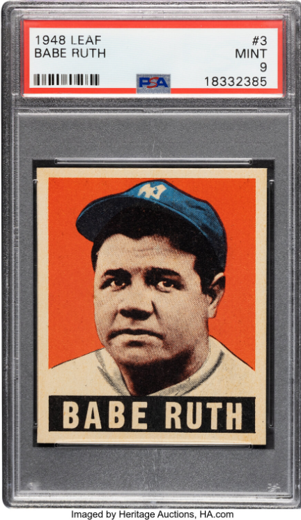 1948 Leaf Babe Ruth Rookie Card