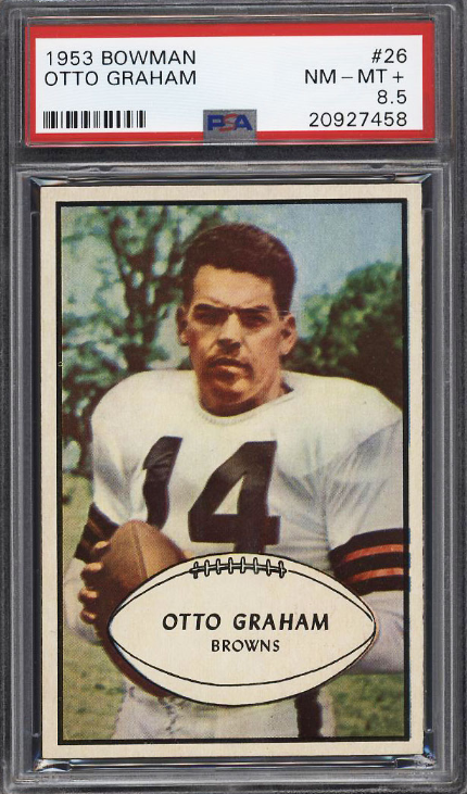 1953 Bowman Football Otto Graham Rookie Card