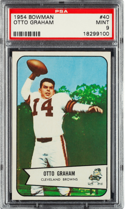 1954 Bowman Otto Graham Rookie Card