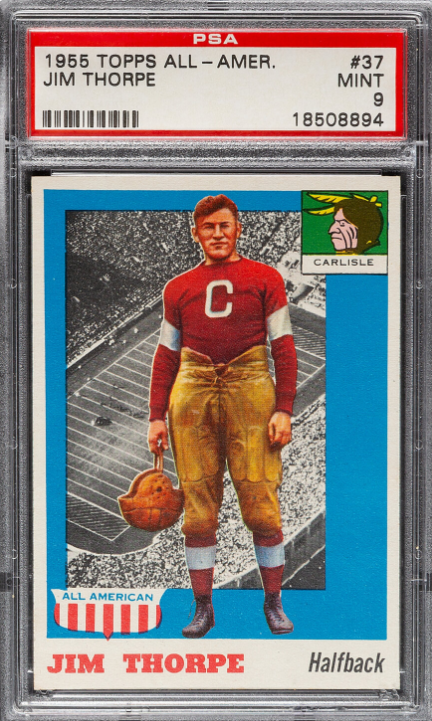 1955 Topps All-American Jim Thorpe Rookie Card