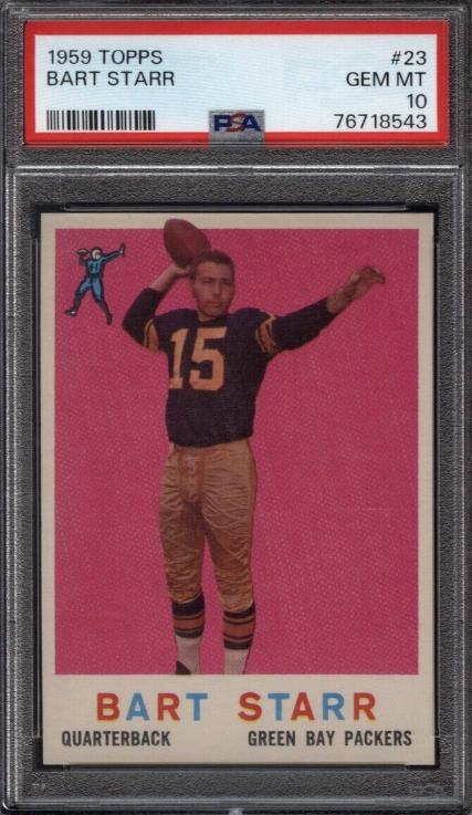 1959 Topps Bart Starr Packers Rookie Card