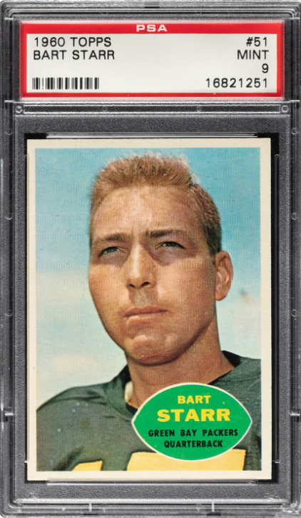 1960 Topps Bart Starr Rookie Card