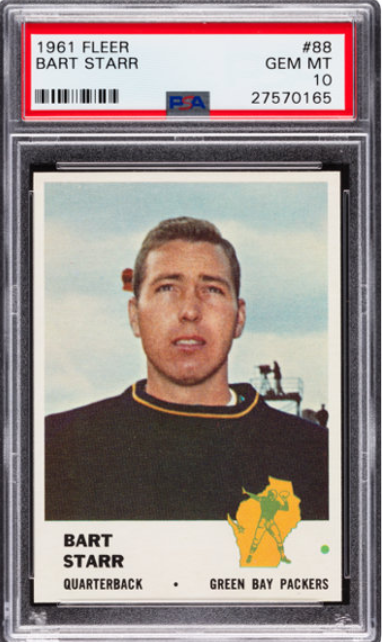 1961 Fleer Bart Starr Rookie Card