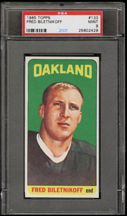 Most Valuable Fred Biletnikoff Football Cards