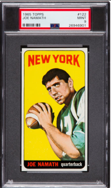 Most Valuable Joe Namath Football Cards