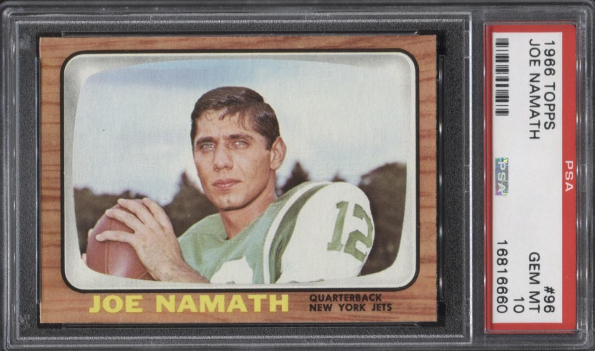 1966 Topps Joe Namath Unique for the Grade Rookie Card