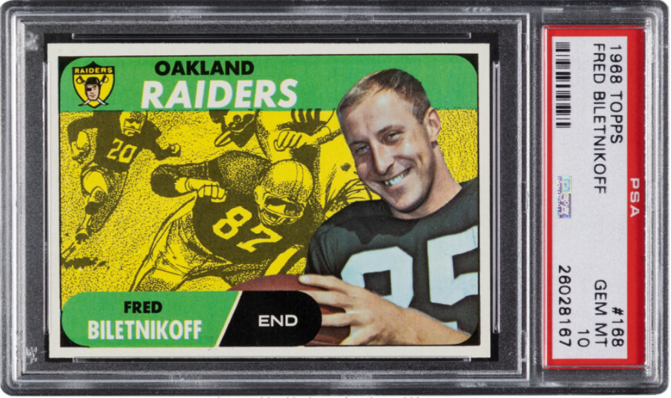 1968 Topps Fred Biletnikoff Rookie Card