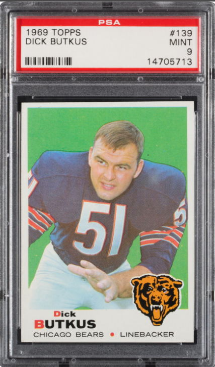 1969 Topps Dick Butkus Rookie Card