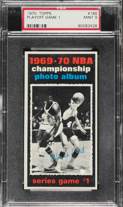 1970 Topps Basketball Willis Reed Playoff Game Rookie Card