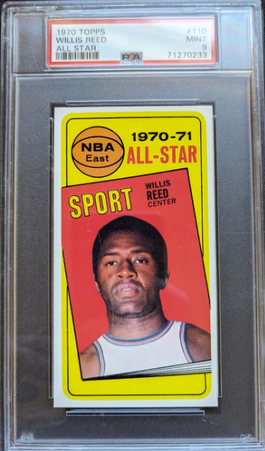 1970 Topps Willis Reed All-Star None Higher Grader Rookie Card