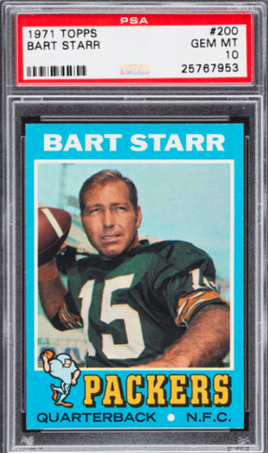 1971 Topps Bart Starr Rookie Card