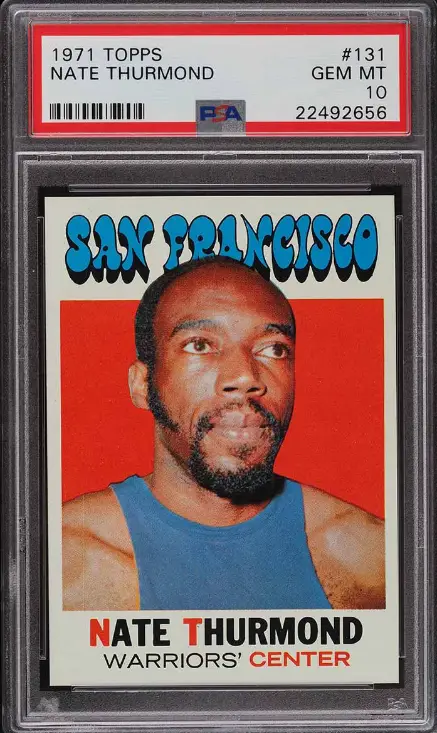 1971 Topps Basketball Nate Thurmond Rookie Card