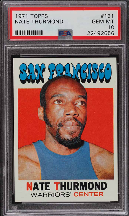 1971 Topps Basketball Nate Thurmond Rookie Card