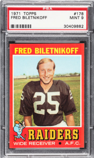 1971 Topps Fred Biletnikoff Rookie Card