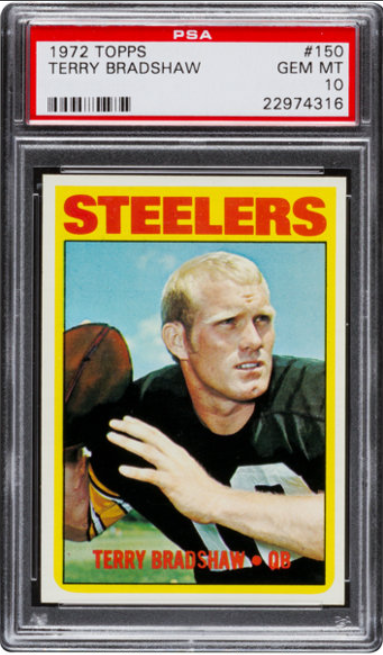 1972 Topps Terry Bradshaw Rookie Card