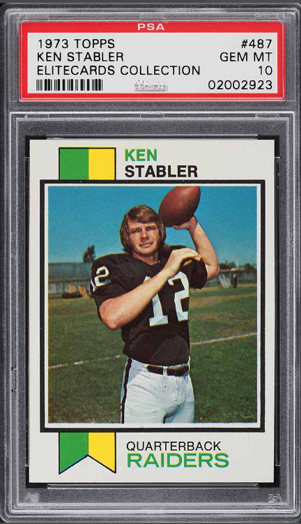 Most Valuable Ken Stabler Football Cards