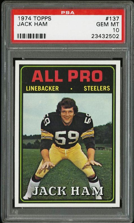 1974 Topps Football Jack Ham Rookie Card