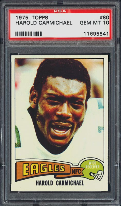 1975 Topps Football Set Break Harold Carmichael Rookie Card