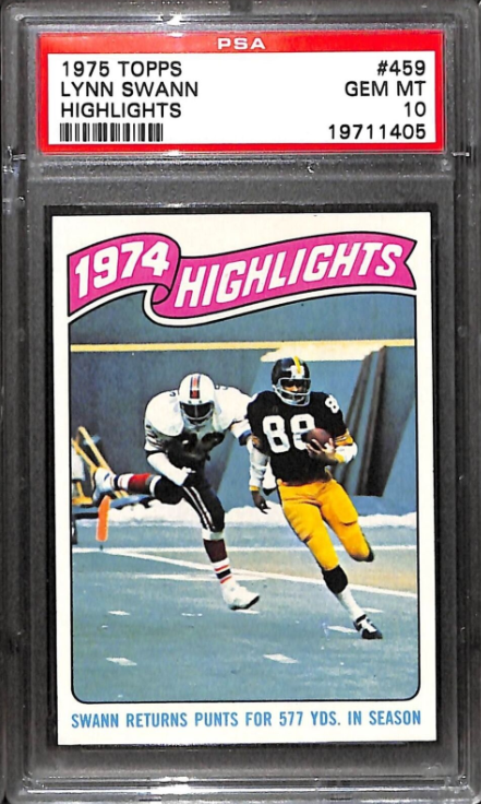 1975 Topps Lynn Swann HL Rookie Card