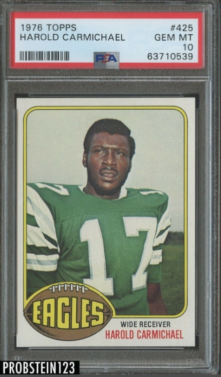 1976 Topps Football Harold Carmichael Philadelphia Eagles Rookie Card