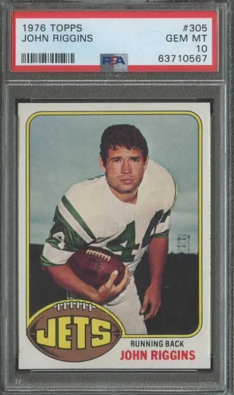 1976 Topps Football John Riggins New York Jets Rookie Card