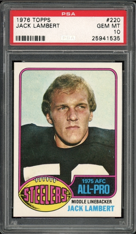 Most Valuable Jack Lambert Football Cards