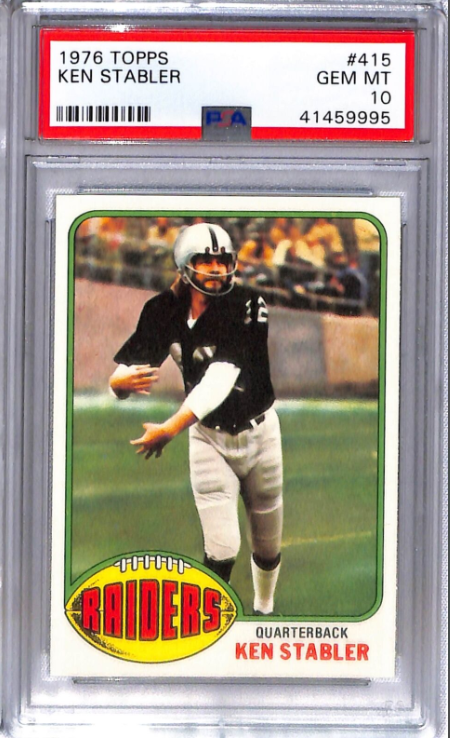 1976 Topps Ken Stabler Rookie Card