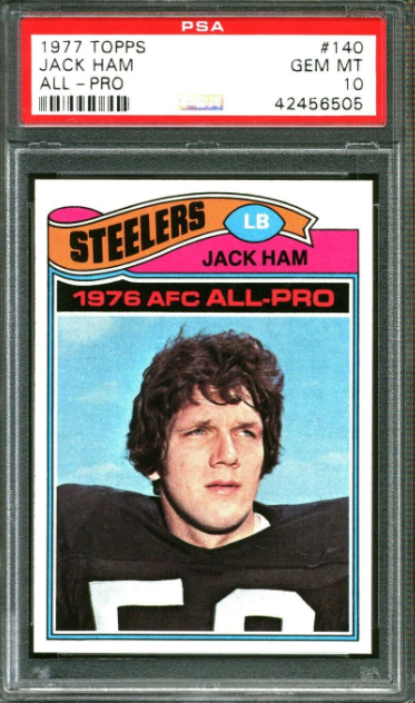 1977 Topps All-Pro Jack Ham Steelers Hof Rookie Card