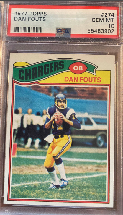 1977 Topps Dan Fouts Rookie Card