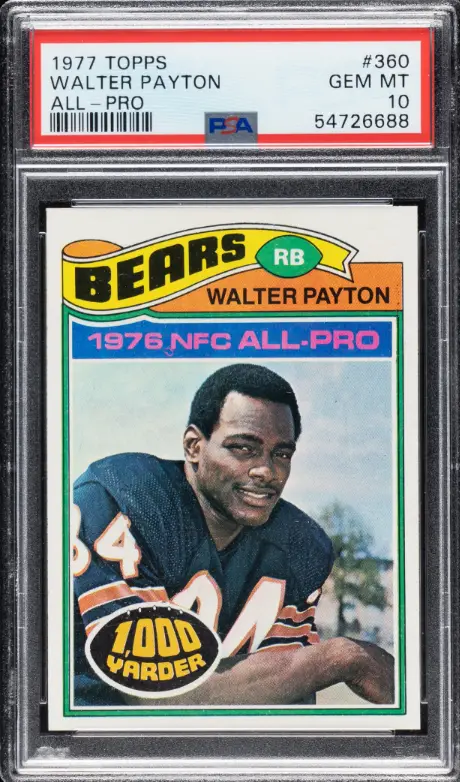 1977 Topps Football Walter Payton All-Pro Rookie Card