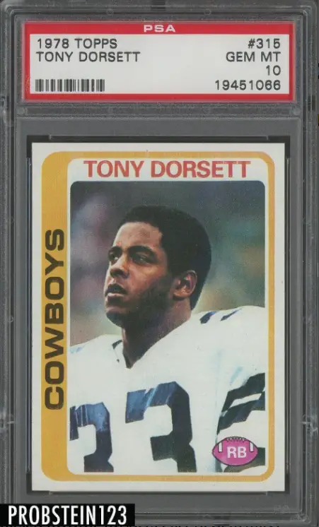 Most Valuable Tony Dorsett Football Cards
