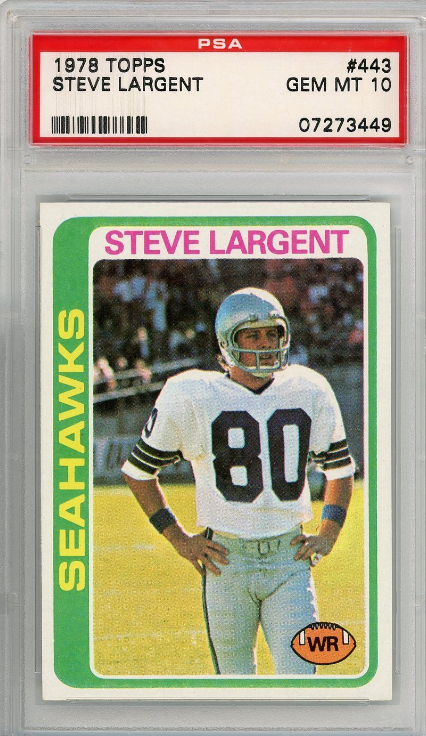 1978 Topps Steve Largent Seahawks Hof Rookie Card