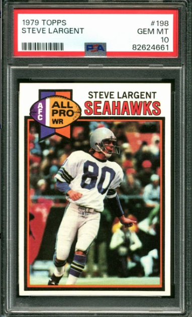 1979 Topps Steve Largent Seahawks Hof Rookie Card